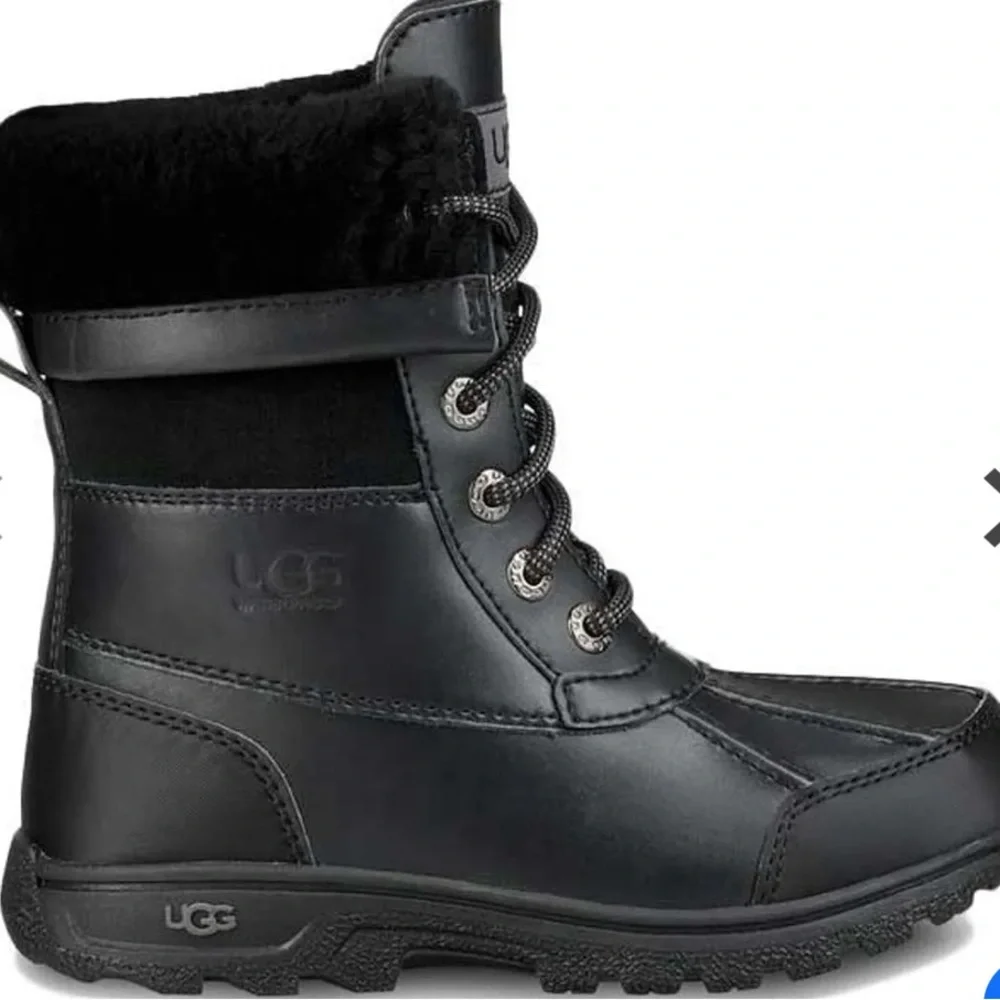 UGG Black Snow Boots, Youth size 4 - Picture 1 of 8